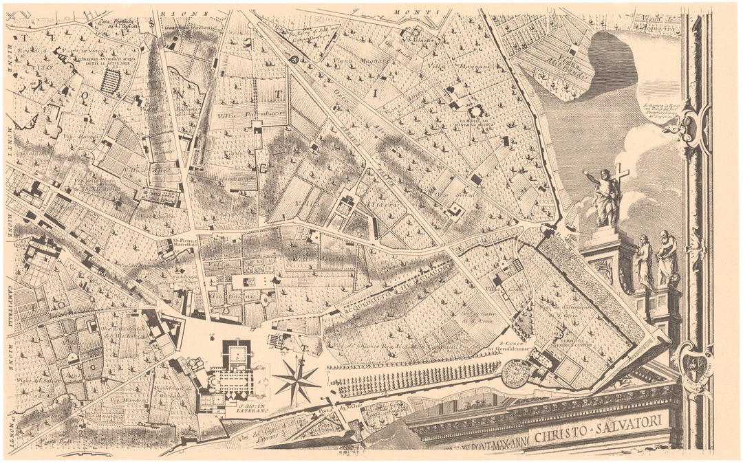 Rome, Italy 1748: Plate C3 (Southeast Environs)