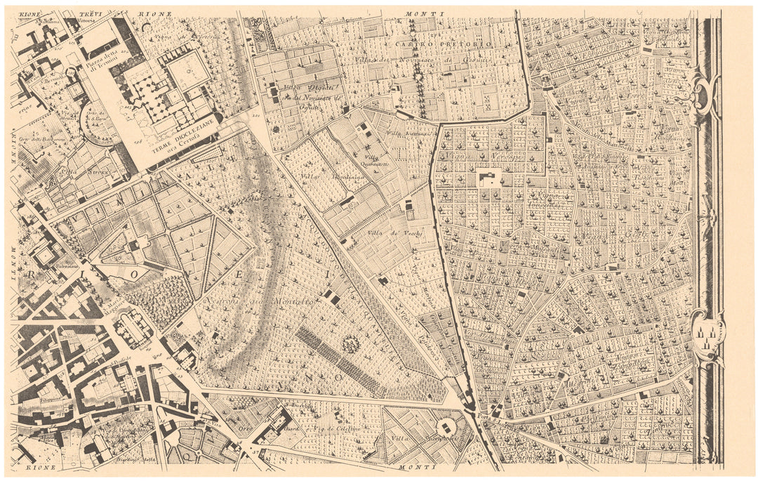 Rome, Italy 1748: Plate C2 (East Environs)