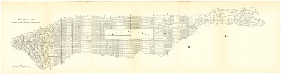 New York, New York 1880: Boundaries of Wards