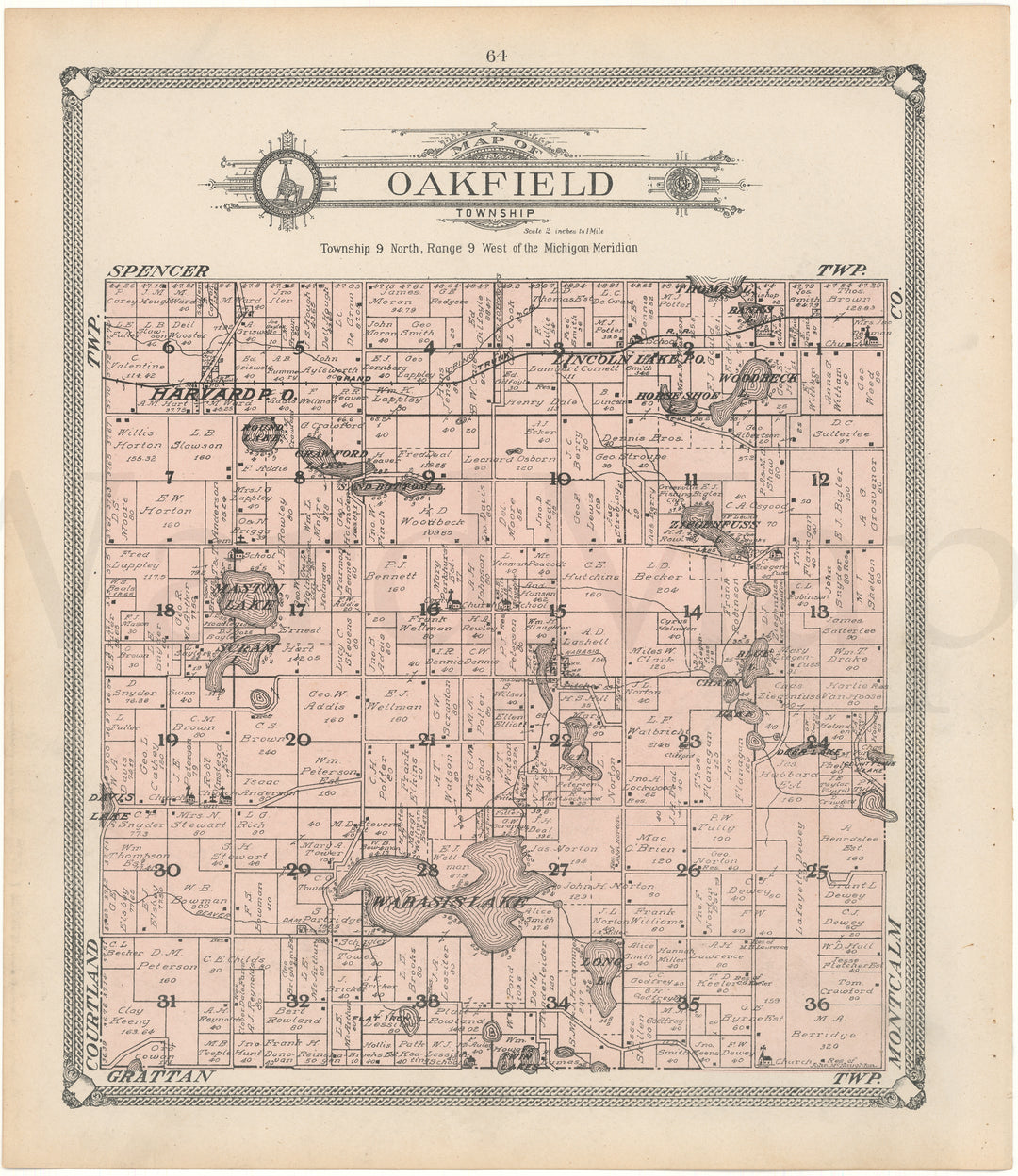 Oakfield Township, Michigan 1907