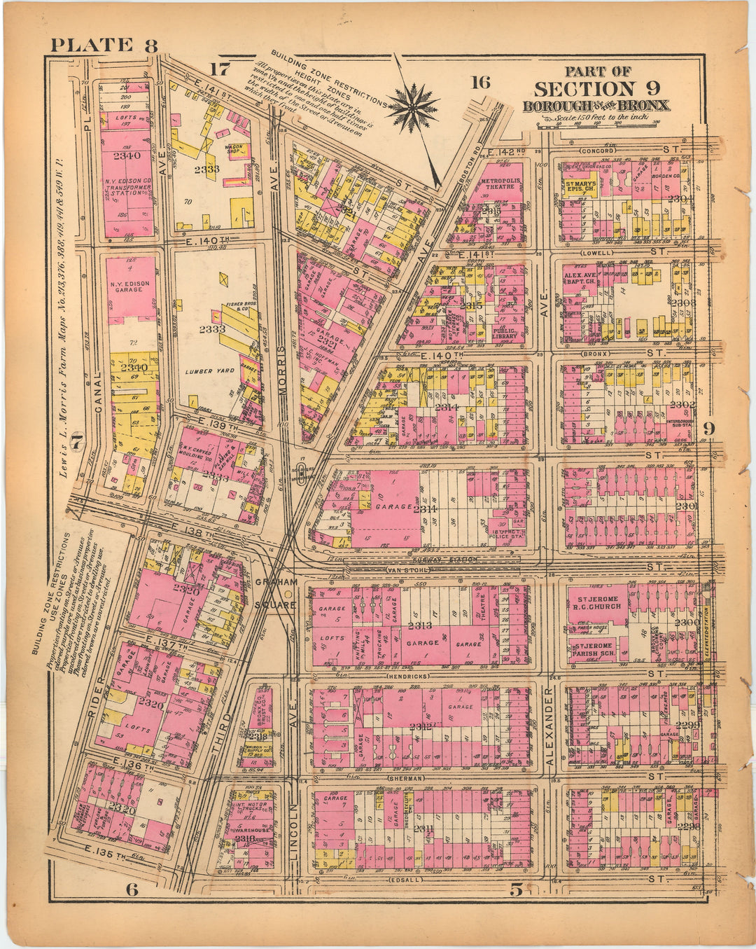 The Bronx, New York 1928 Plate 008