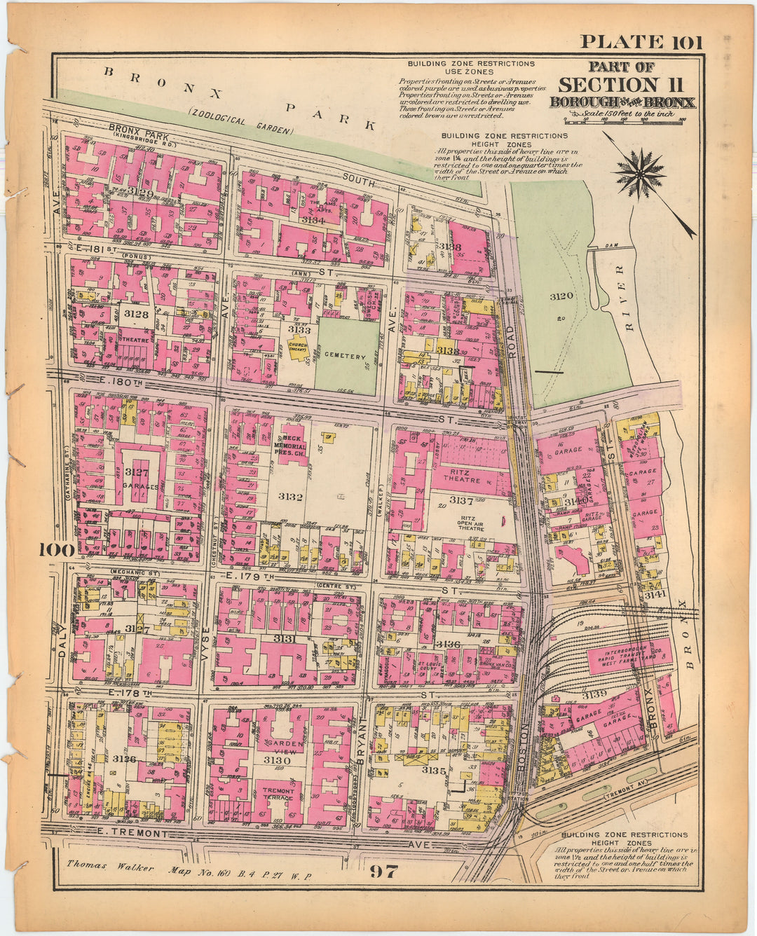 The Bronx, New York 1928 Plate 101