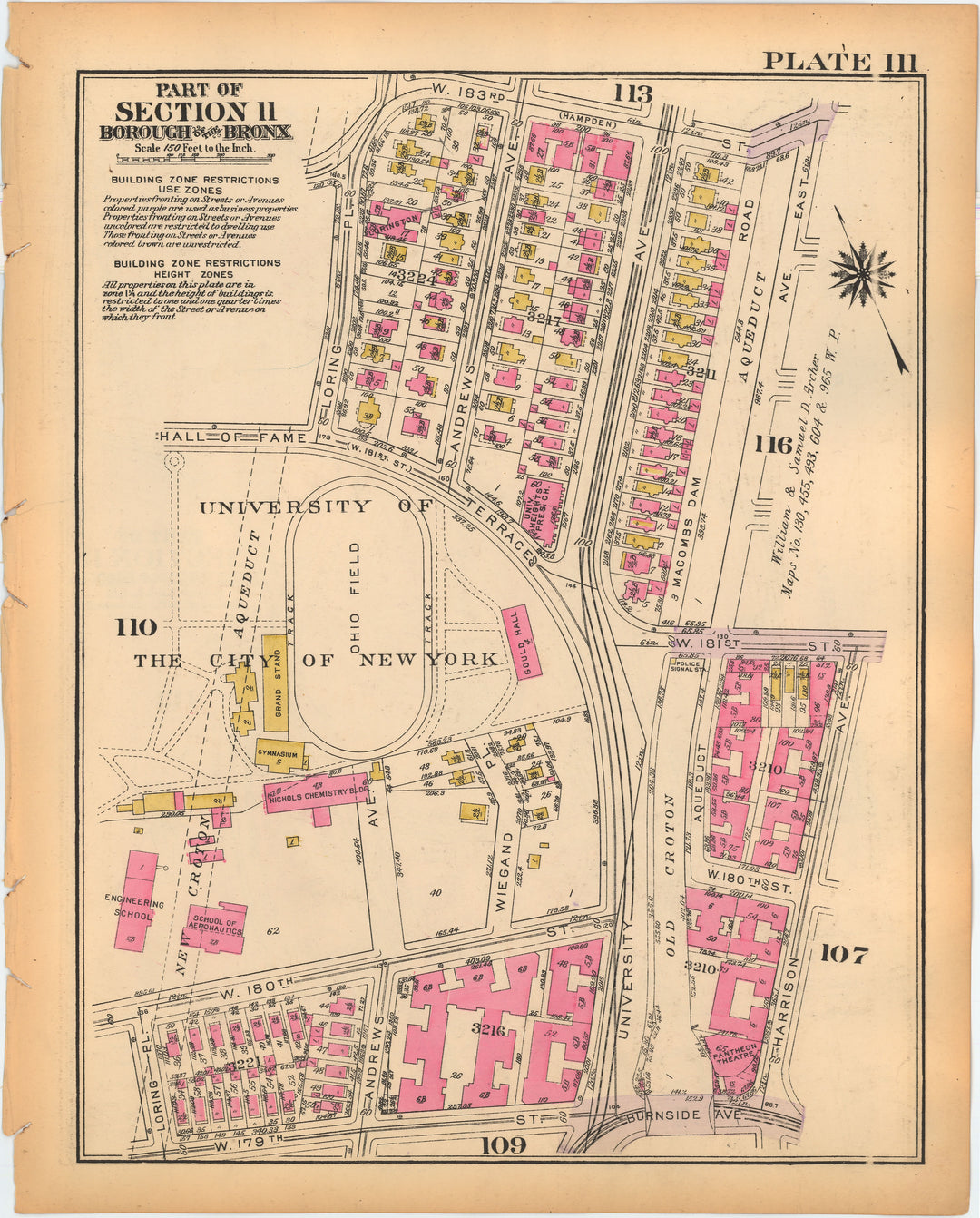 The Bronx, New York 1928 Plate 111