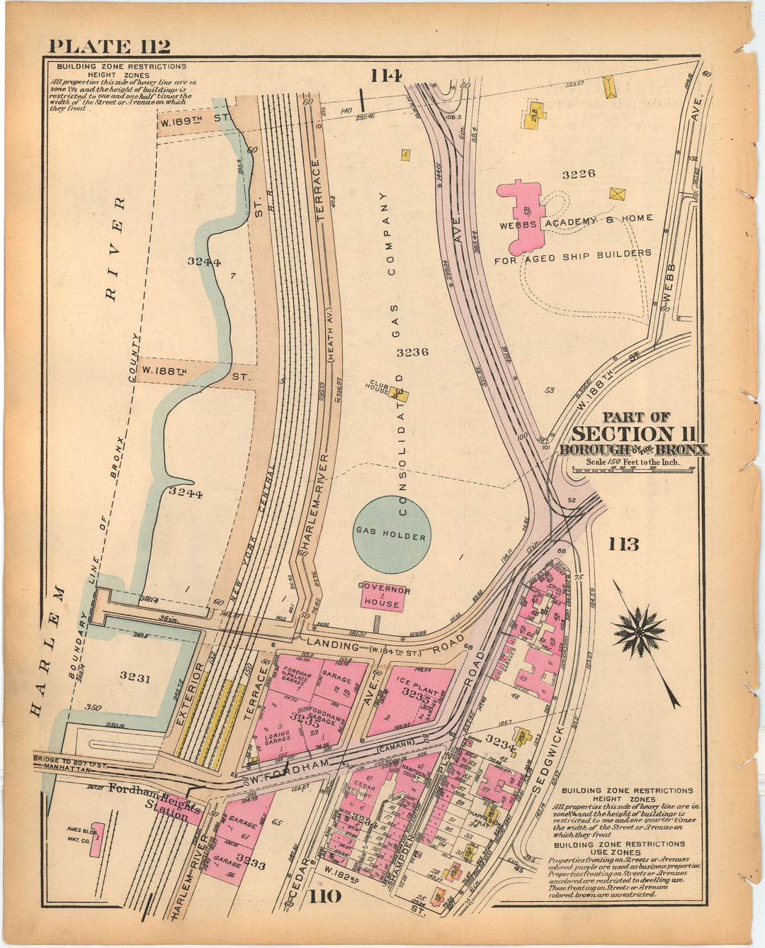 The Bronx, New York 1928 Plate 112