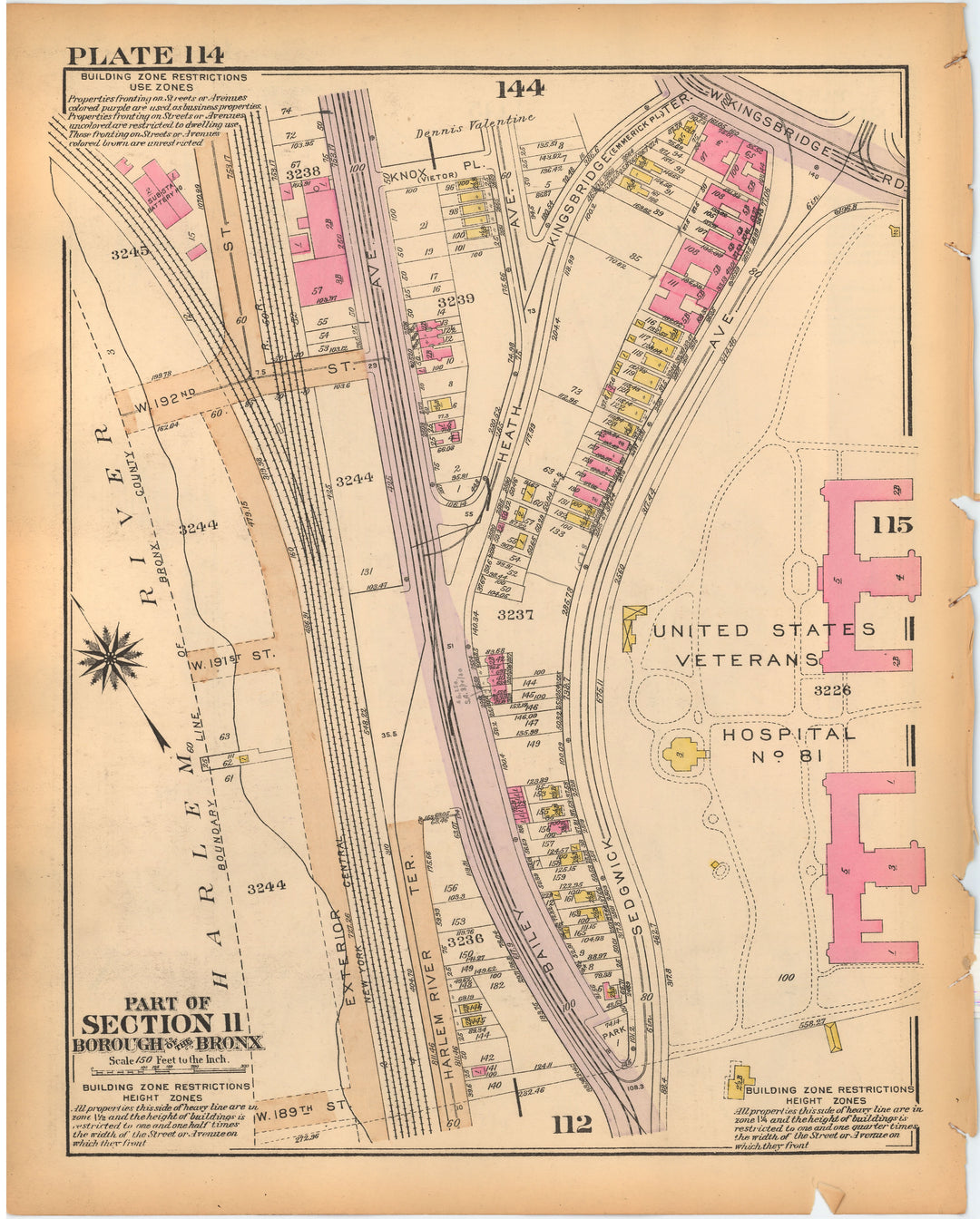 The Bronx, New York 1928 Plate 114