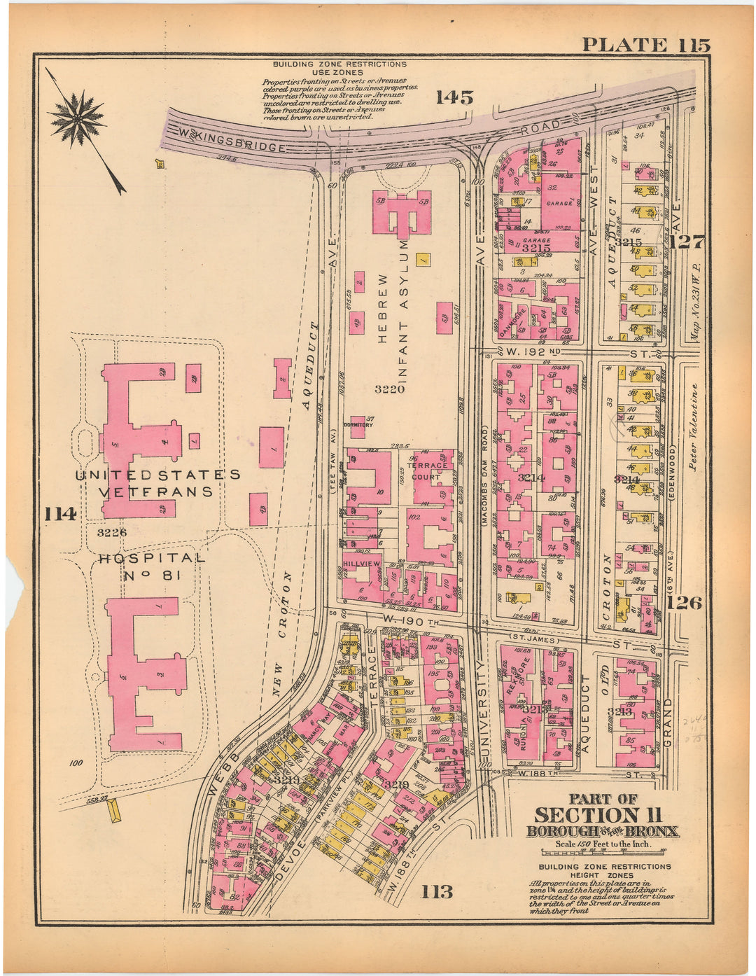 The Bronx, New York 1928 Plate 115