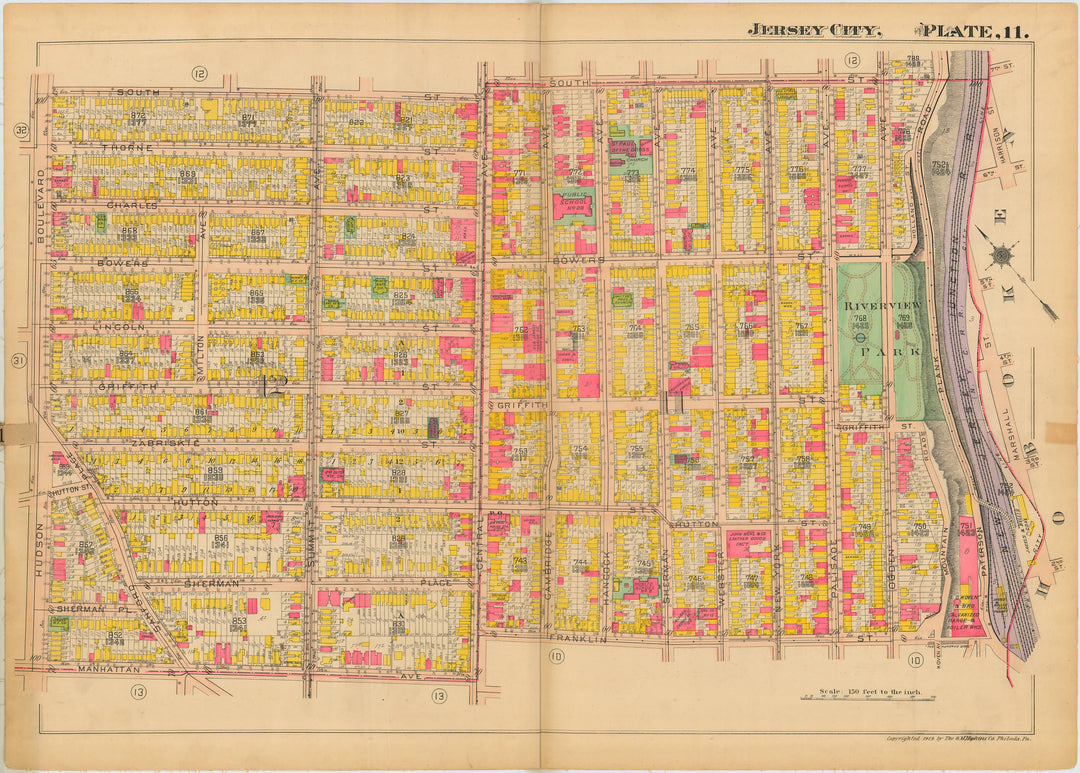 Jersey City, New Jersey 1919 Plate 011