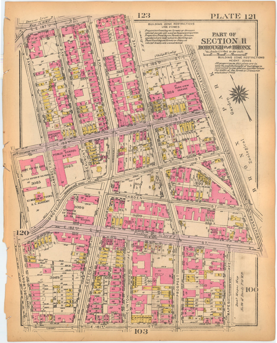 The Bronx, New York 1928 Plate 121