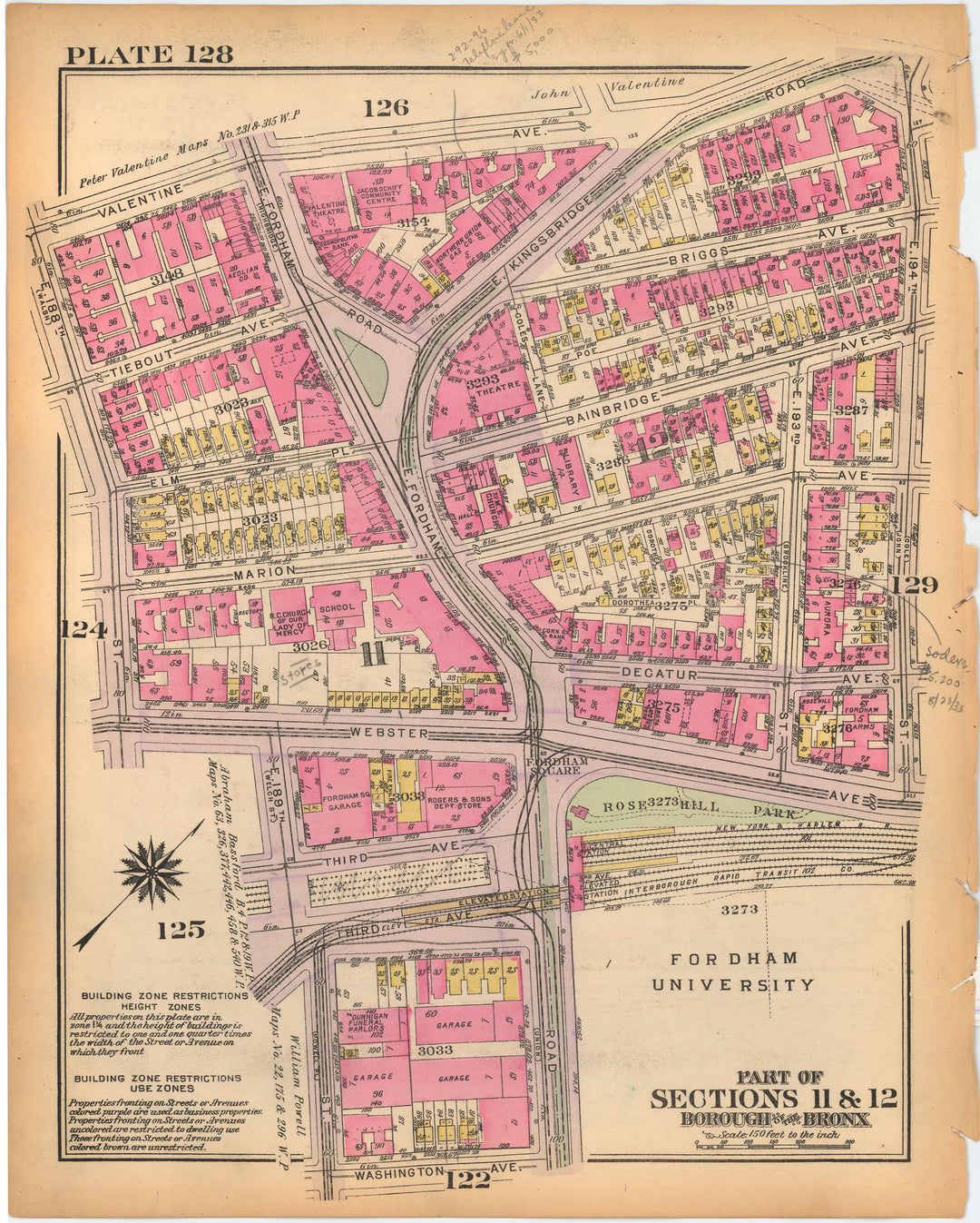 The Bronx, New York 1928 Plate 128