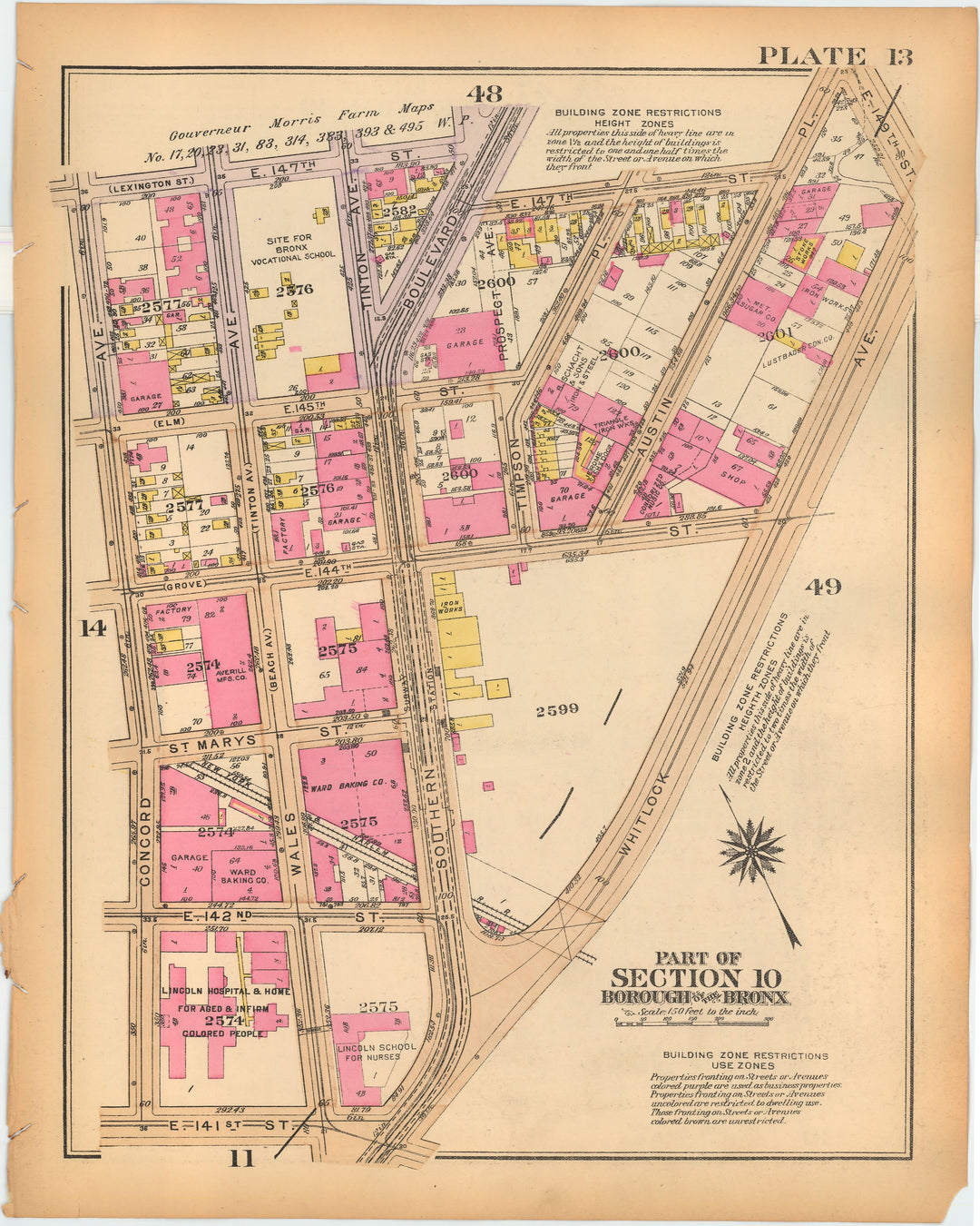 The Bronx, New York 1928 Plate 013