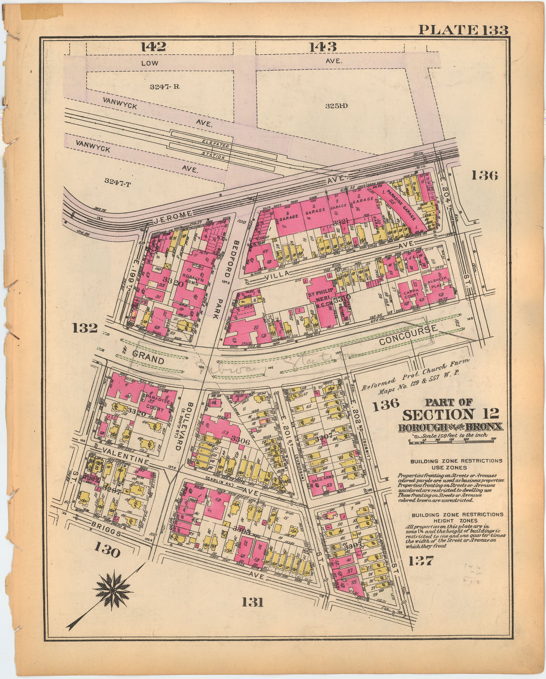 The Bronx, New York 1928 Plate 133