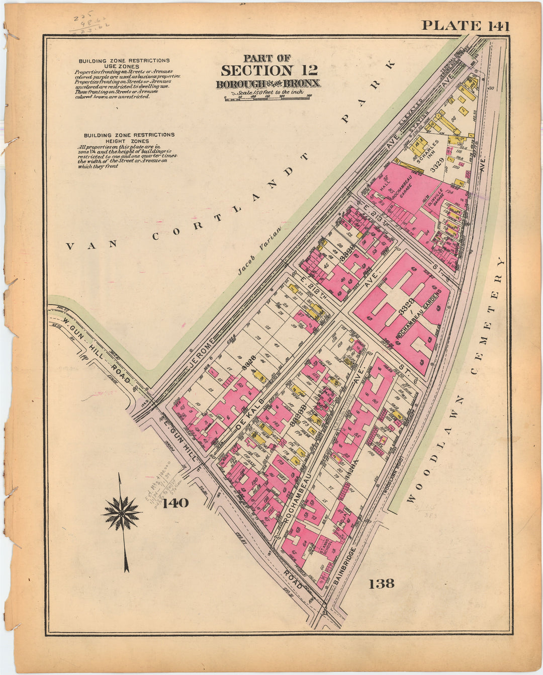 The Bronx, New York 1928 Plate 141