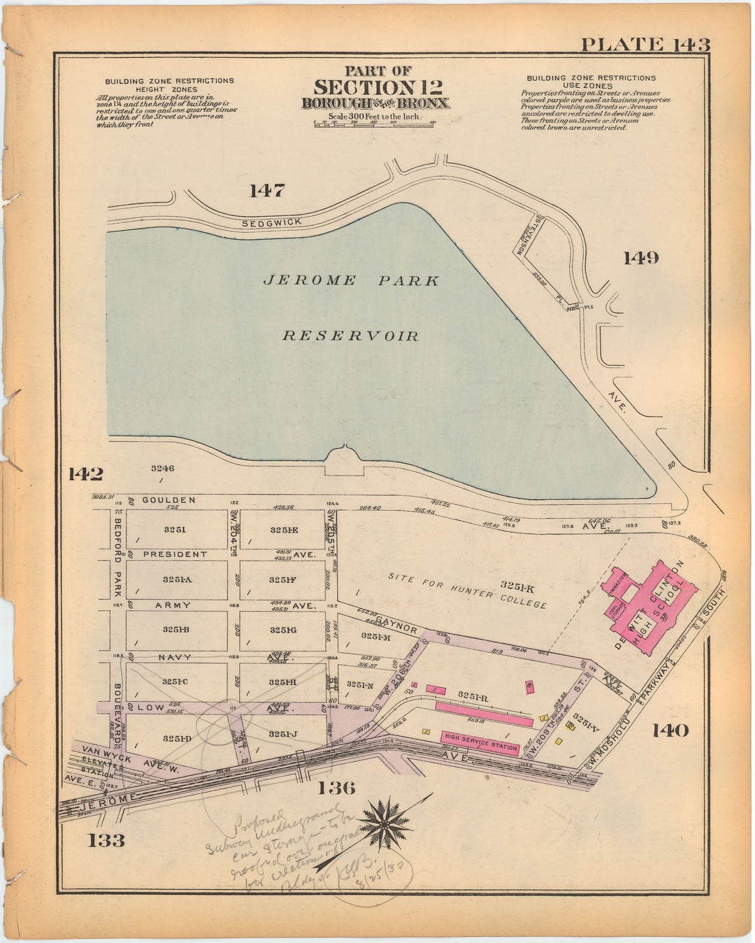 The Bronx, New York 1928 Plate 143