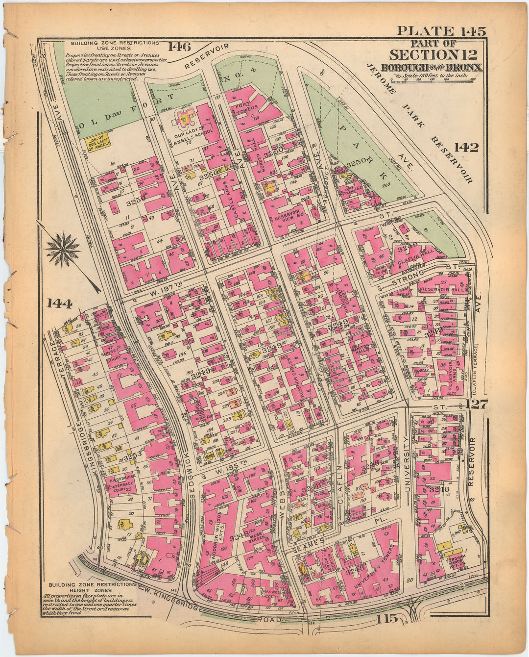 The Bronx, New York 1928 Plate 145