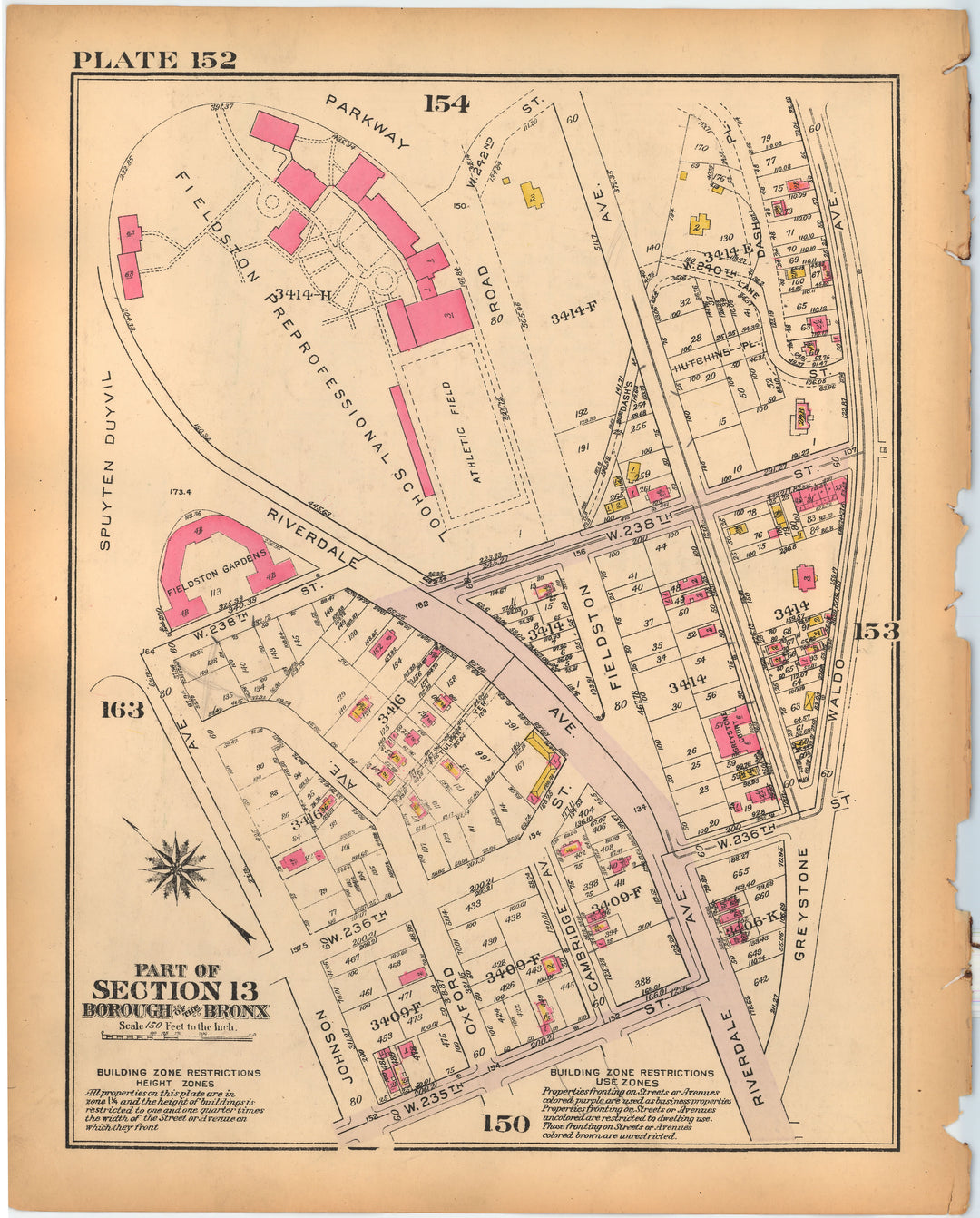 The Bronx, New York 1928 Plate 152