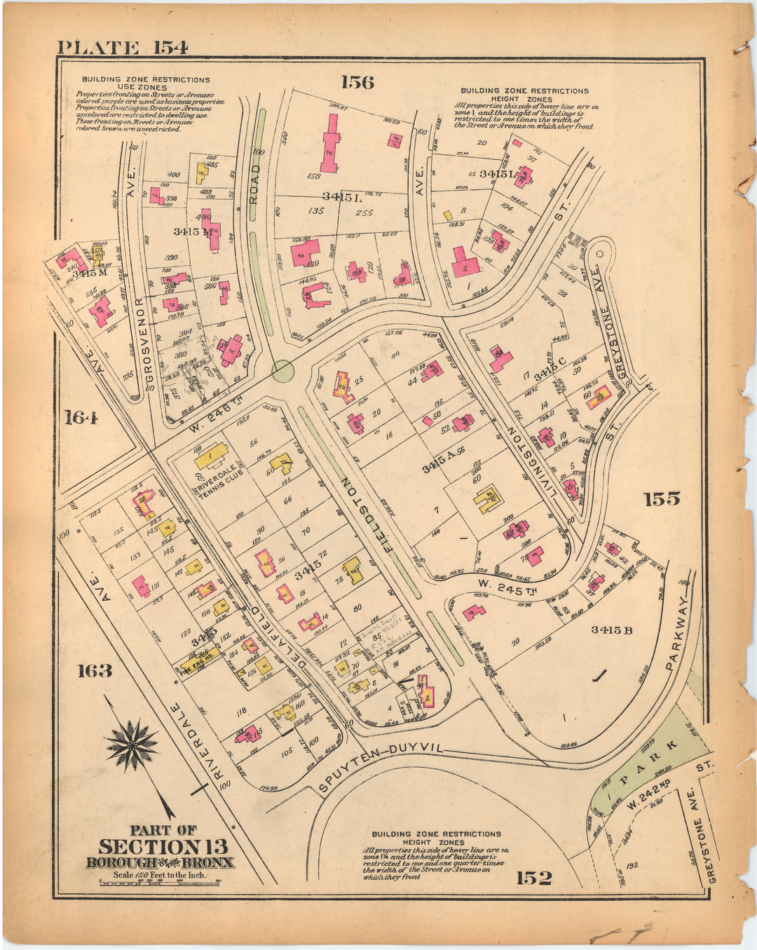 The Bronx, New York 1928 Plate 154