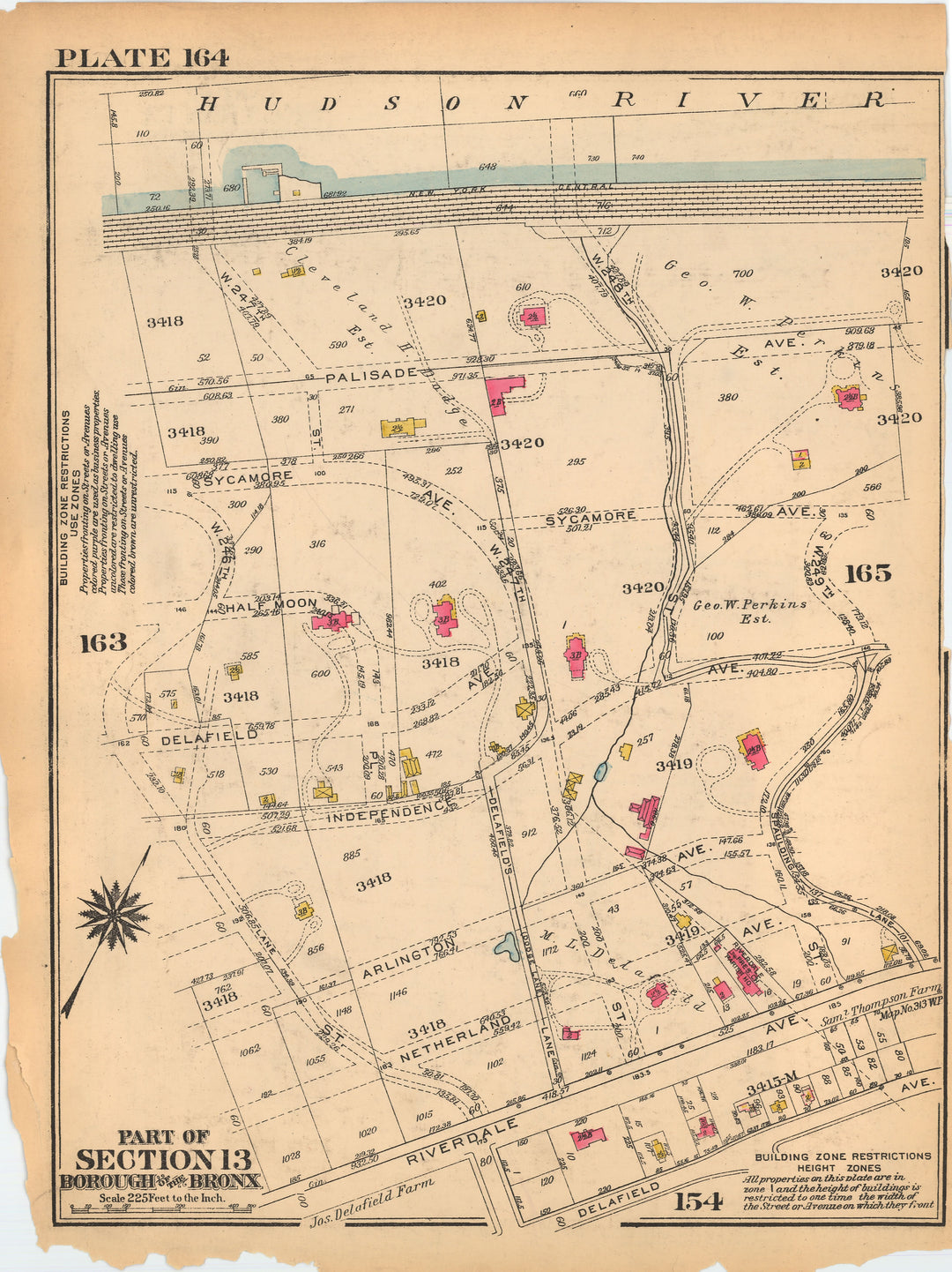 The Bronx, New York 1928 Plate 164