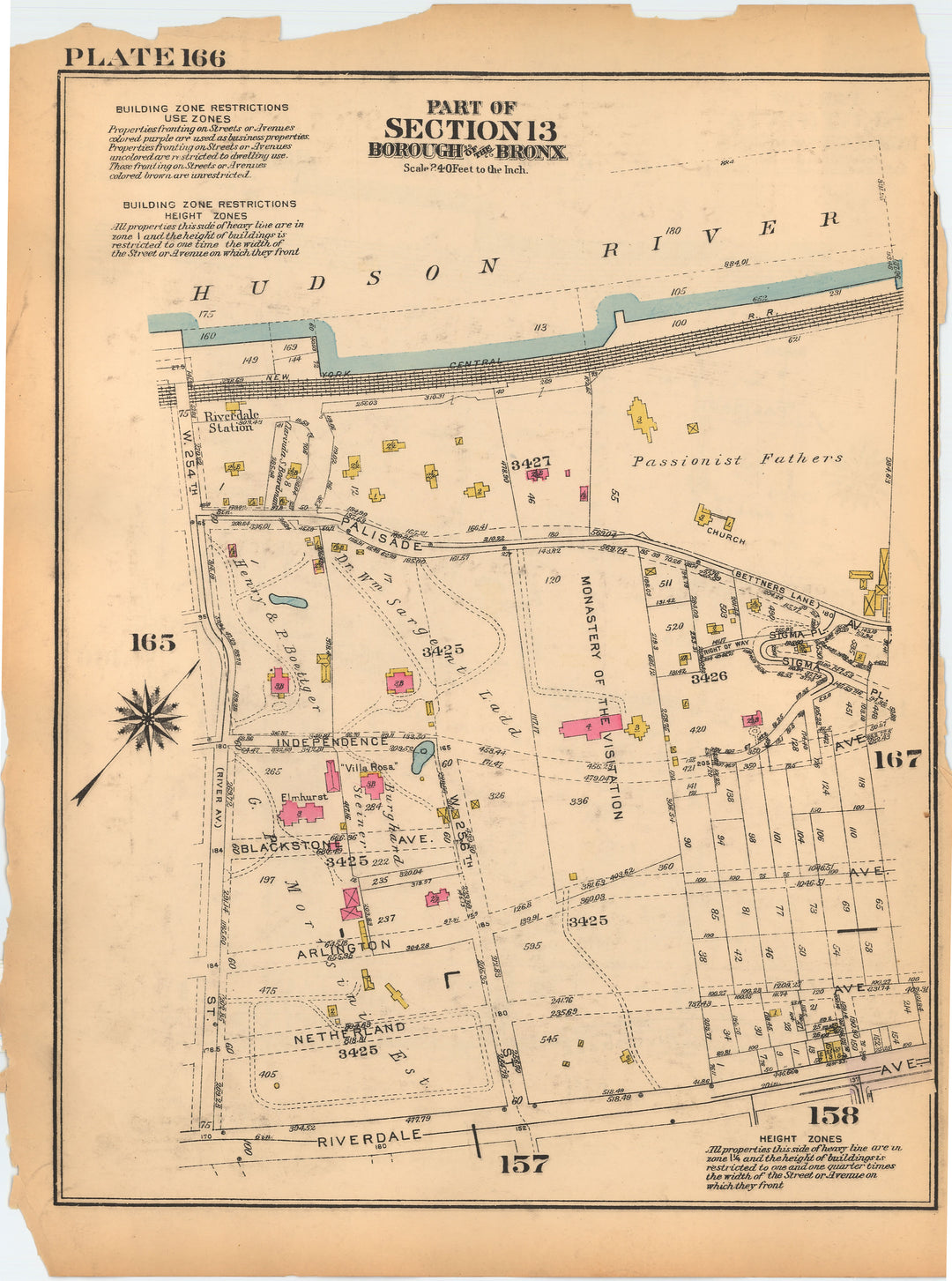 The Bronx, New York 1928 Plate 166