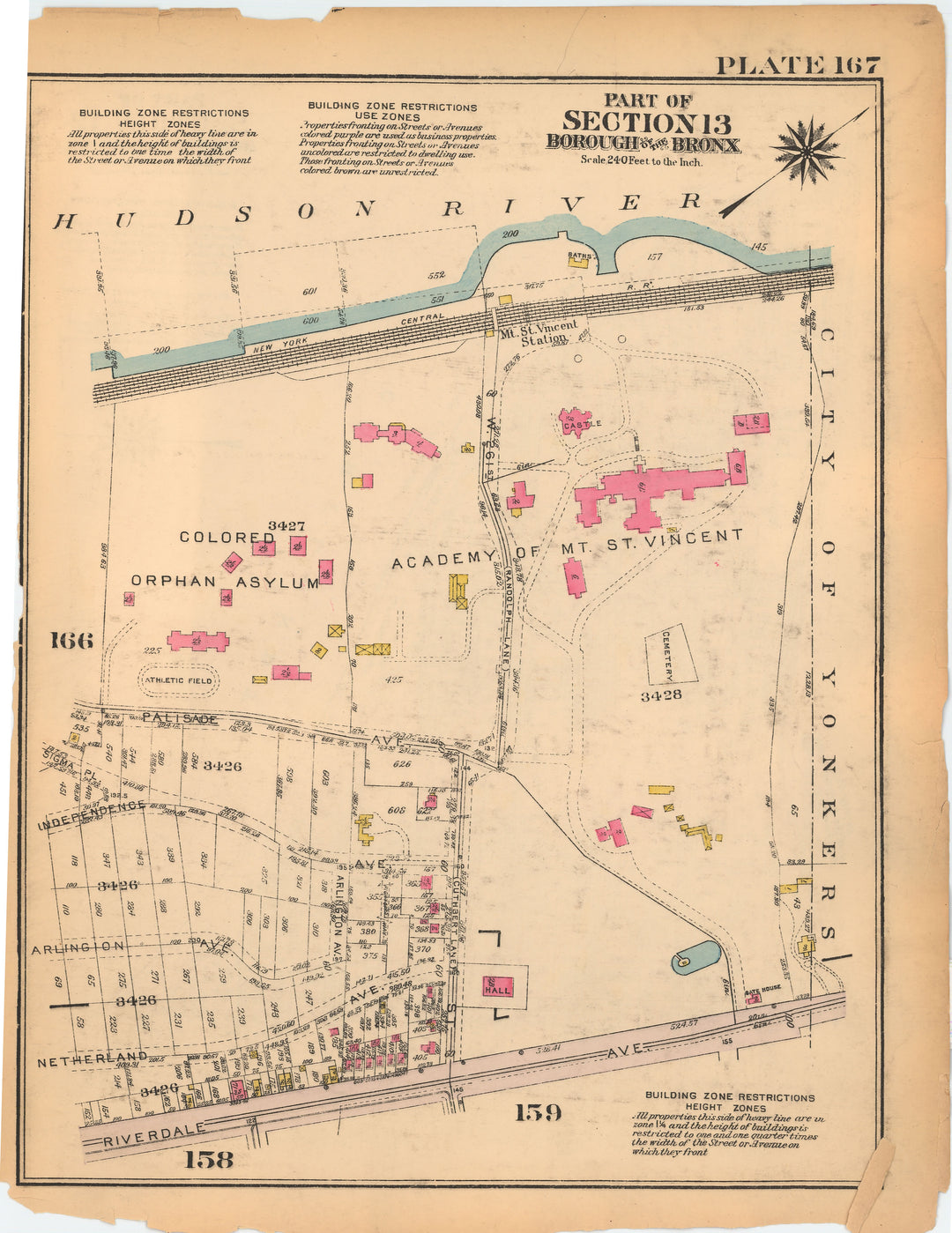 The Bronx, New York 1928 Plate 167