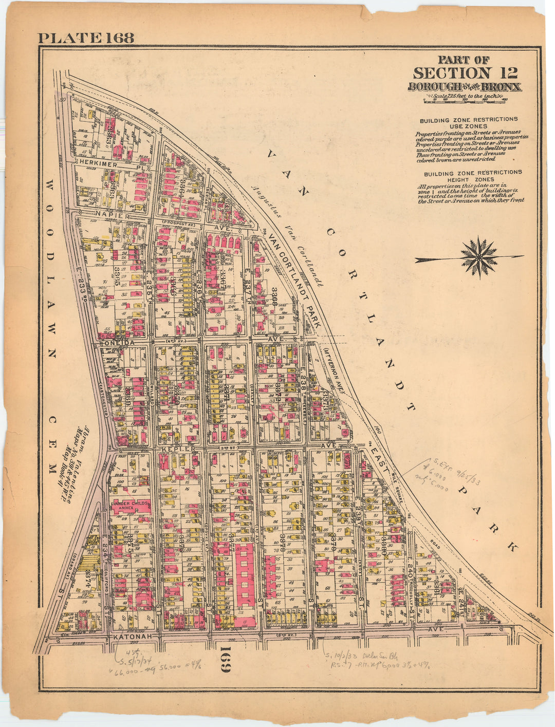 The Bronx, New York 1928 Plate 168