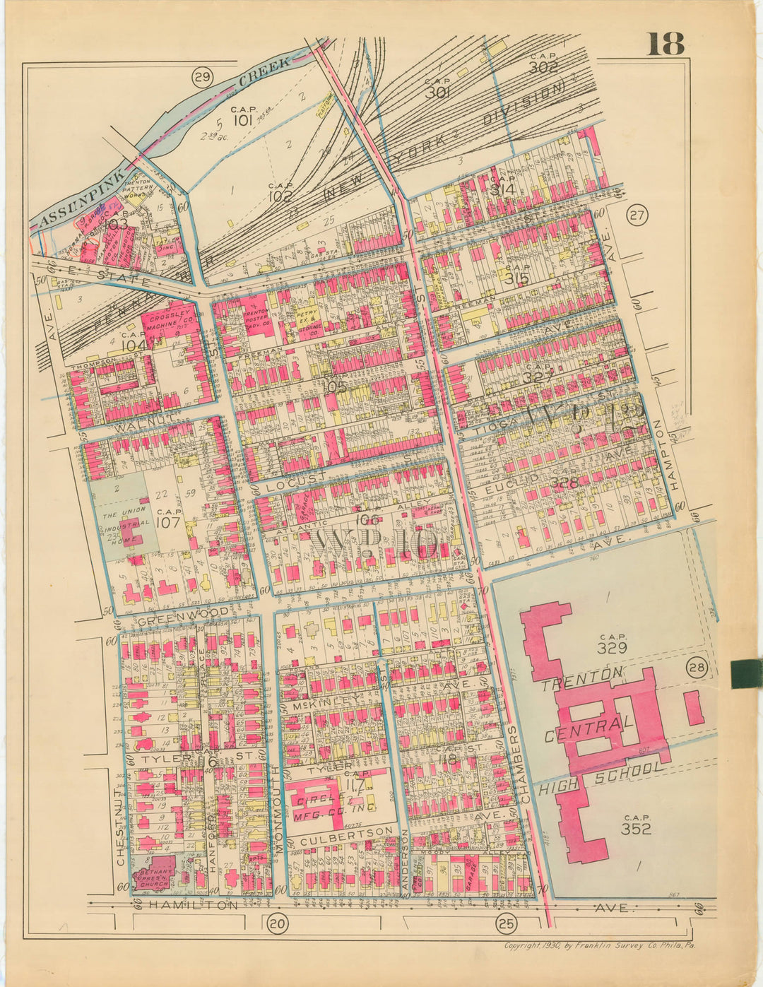 Trenton, New Jersey 1930 Plate 018