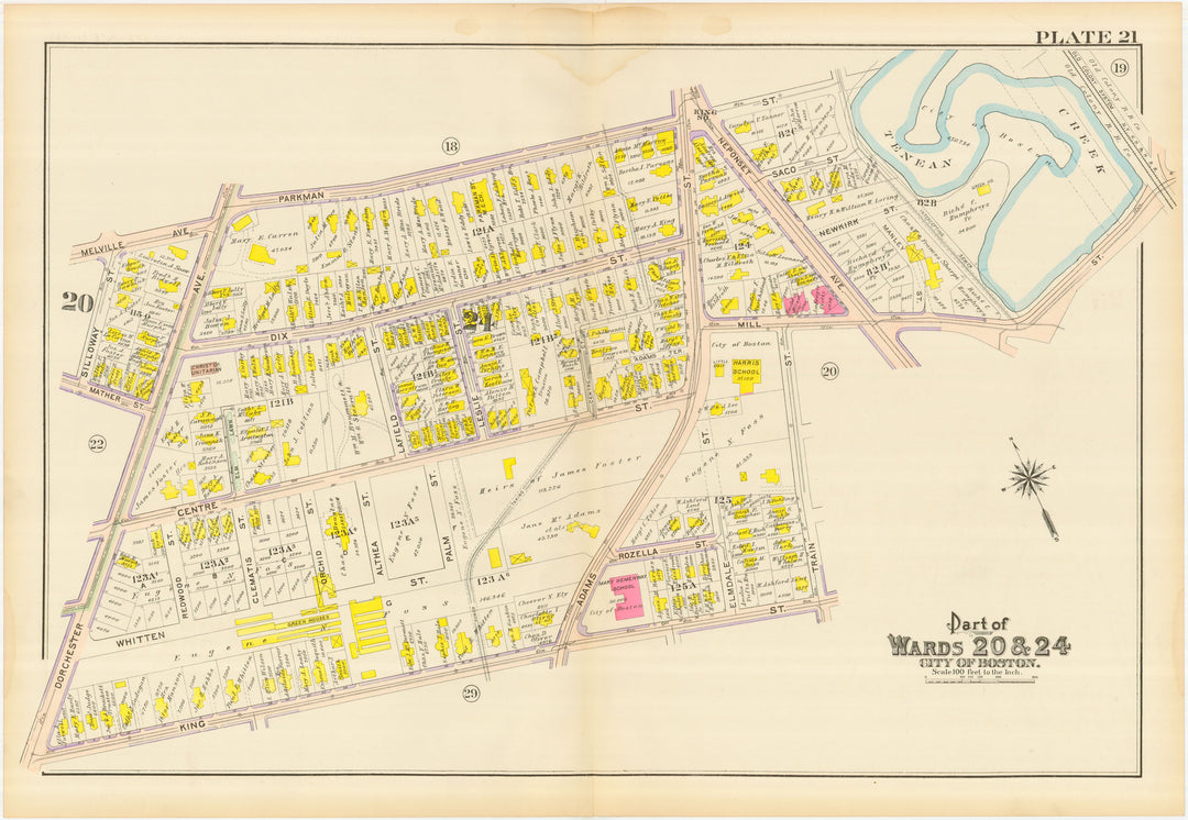 Dorchester, Massachusetts 1910 Plate 021