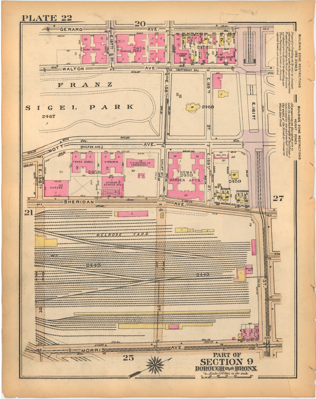 The Bronx, New York 1928 Plate 022