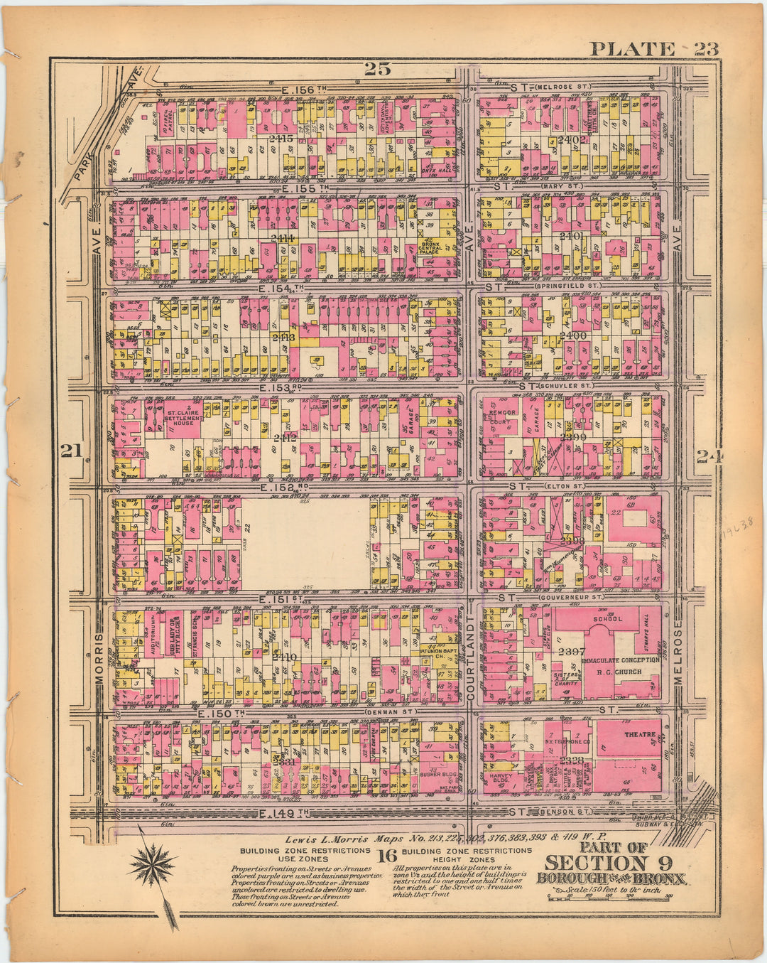 The Bronx, New York 1928 Plate 023