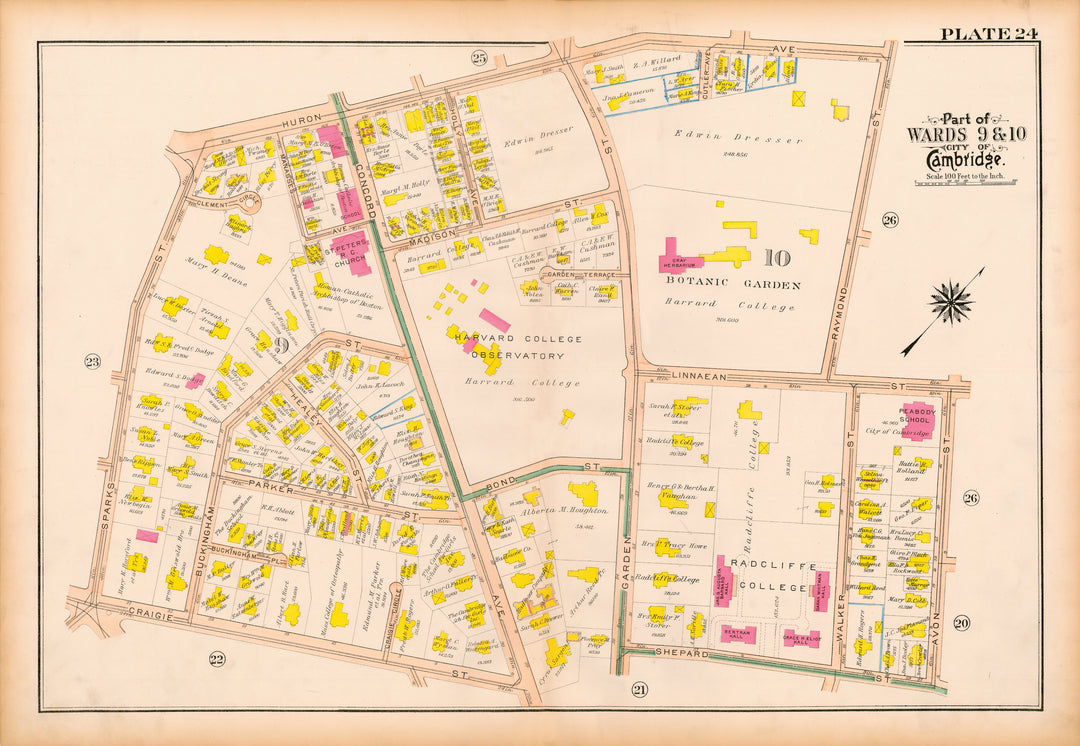 Cambridge, Massachusetts 1916 Plate 024