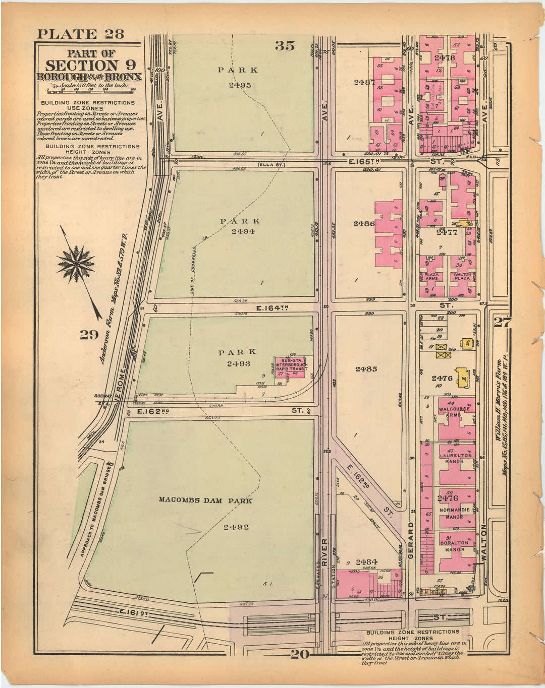 The Bronx, New York 1928 Plate 028