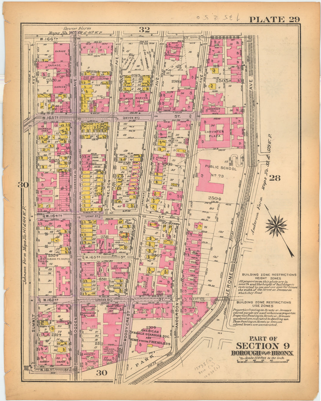 The Bronx, New York 1928 Plate 029