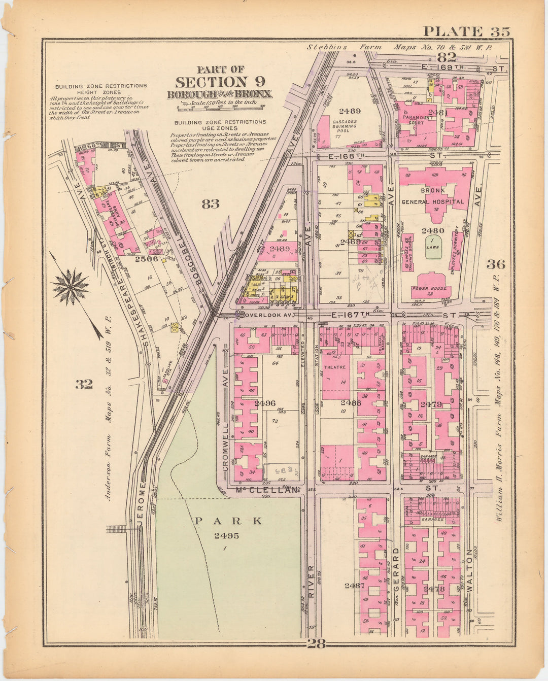 The Bronx, New York 1928 Plate 035