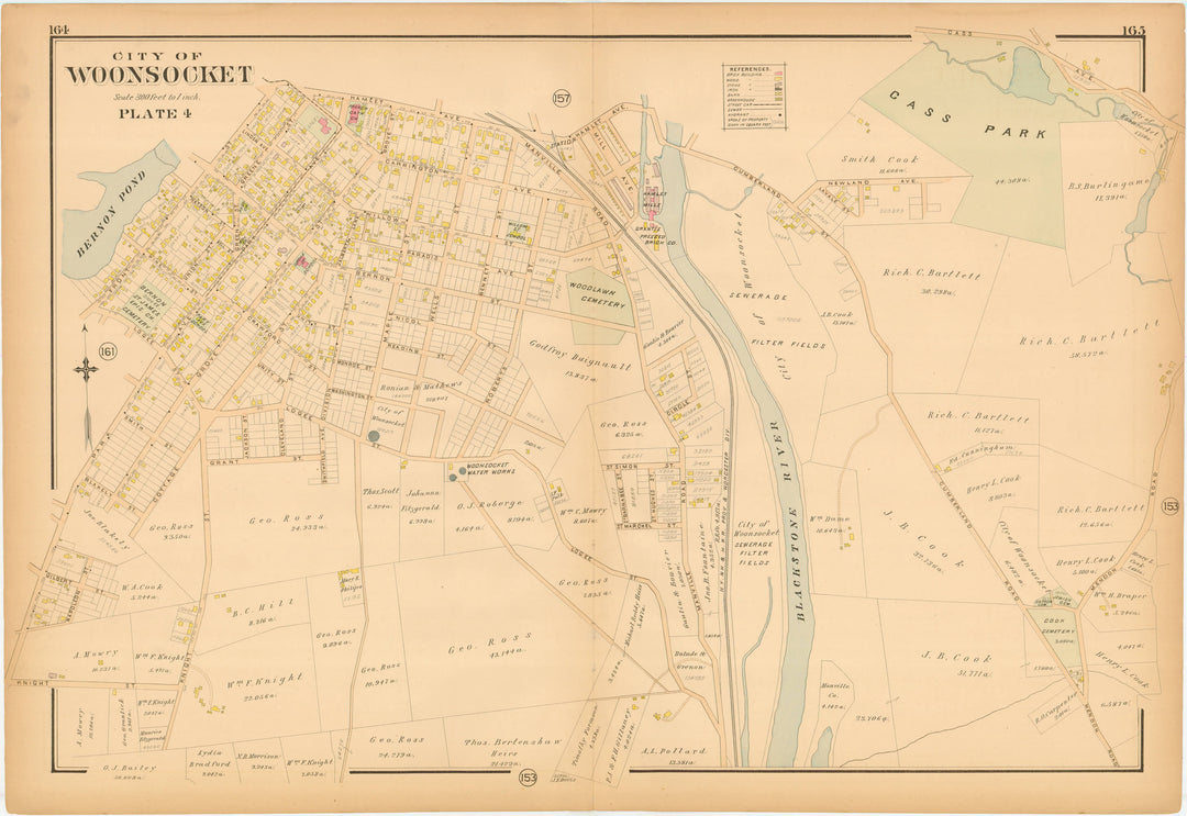 Woonsocket, Rhode Island 1891 Plate 004