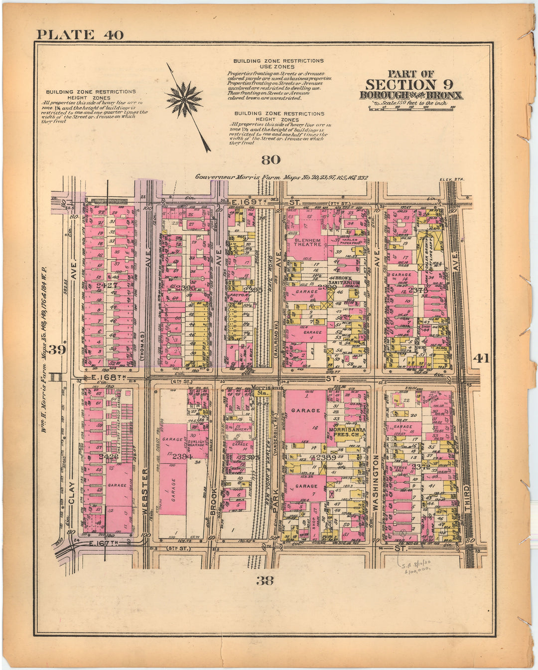 The Bronx, New York 1928 Plate 040