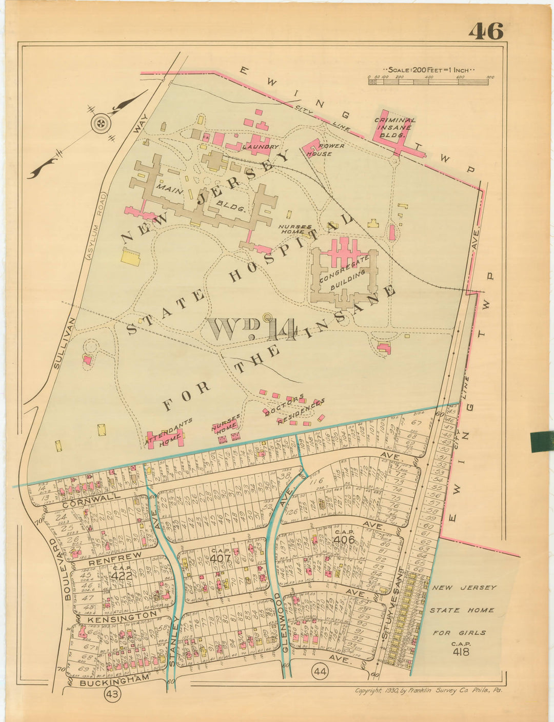 Trenton, New Jersey 1930 Plate 046