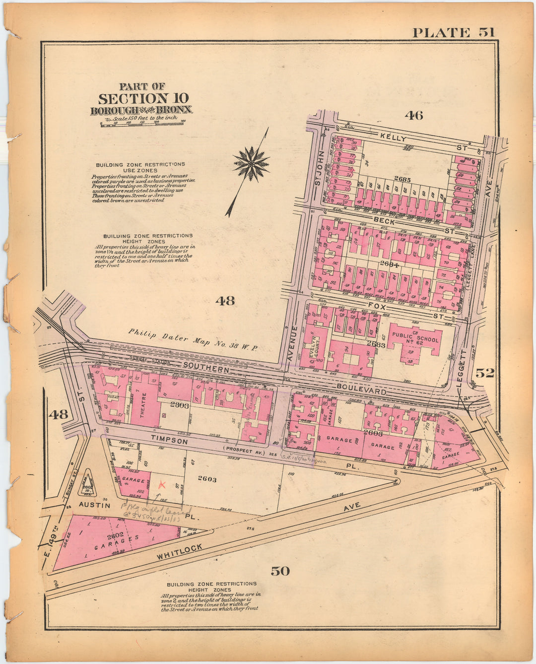 The Bronx, New York 1928 Plate 051