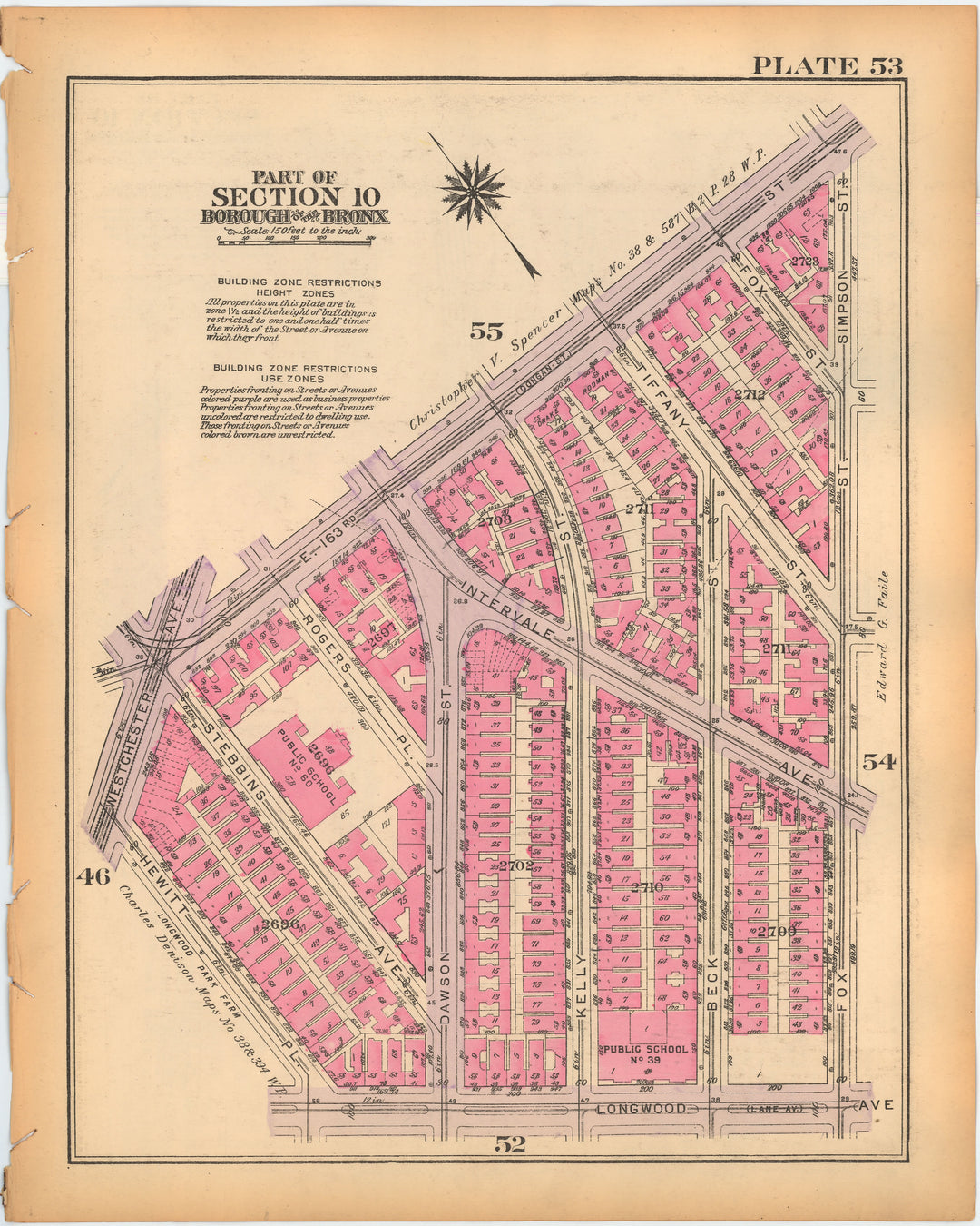 The Bronx, New York 1928 Plate 053