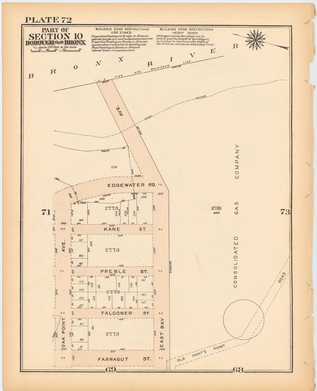 The Bronx, New York 1928 Plate 072