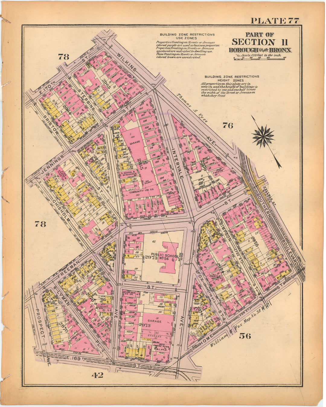 The Bronx, New York 1928 Plate 077