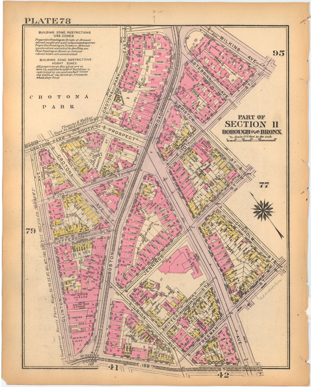 The Bronx, New York 1928 Plate 078
