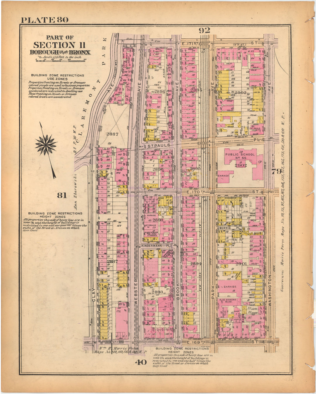 The Bronx, New York 1928 Plate 080