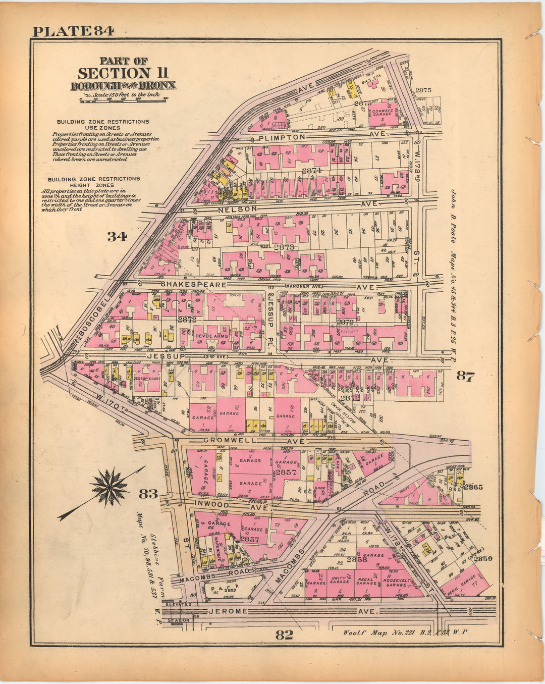 The Bronx, New York 1928 Plate 084