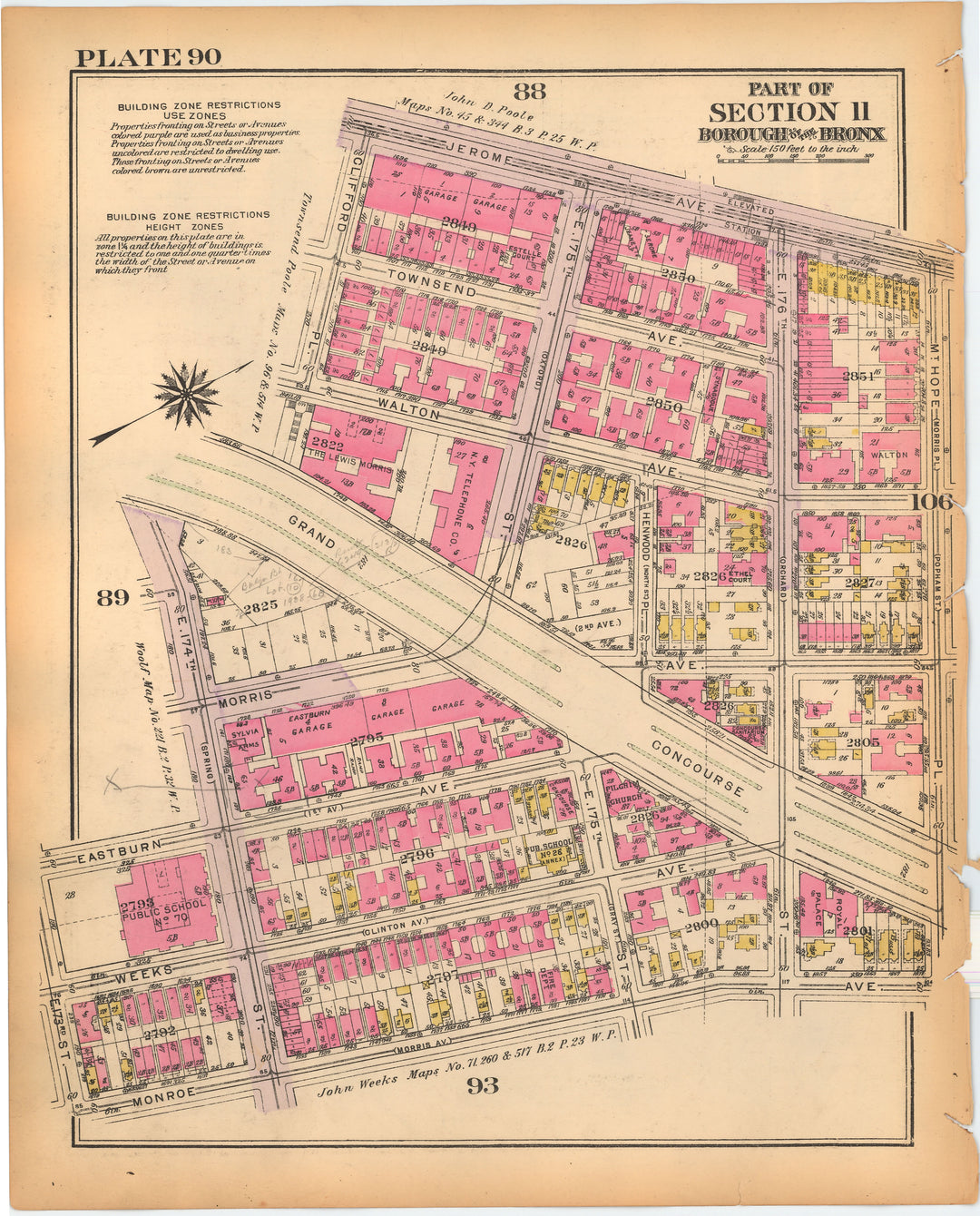 The Bronx, New York 1928 Plate 090