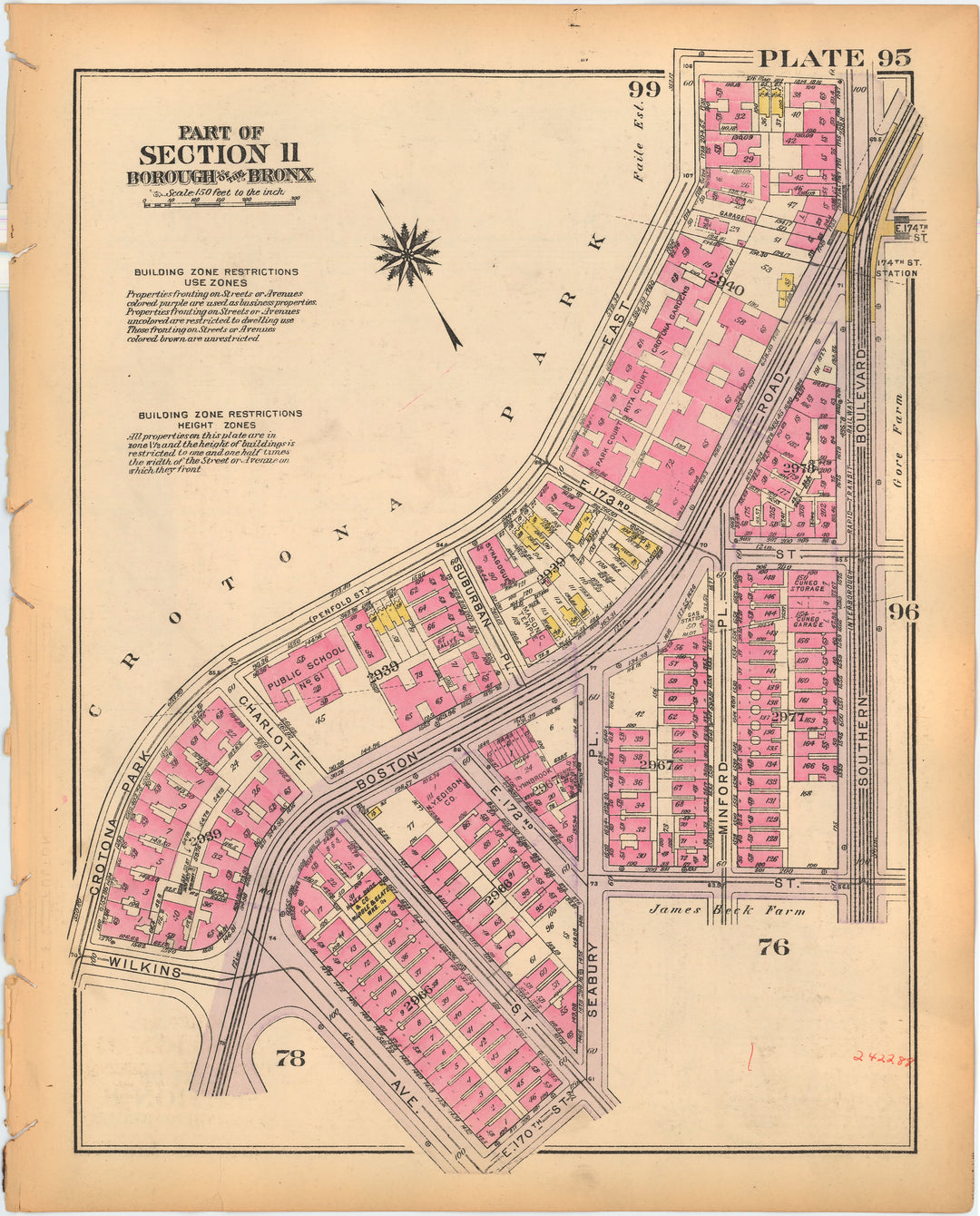 The Bronx, New York 1928 Plate 095