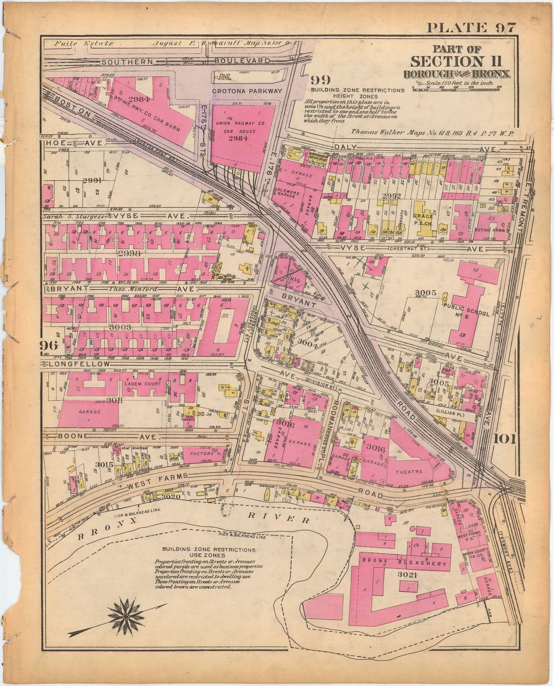 The Bronx, New York 1928 Plate 097