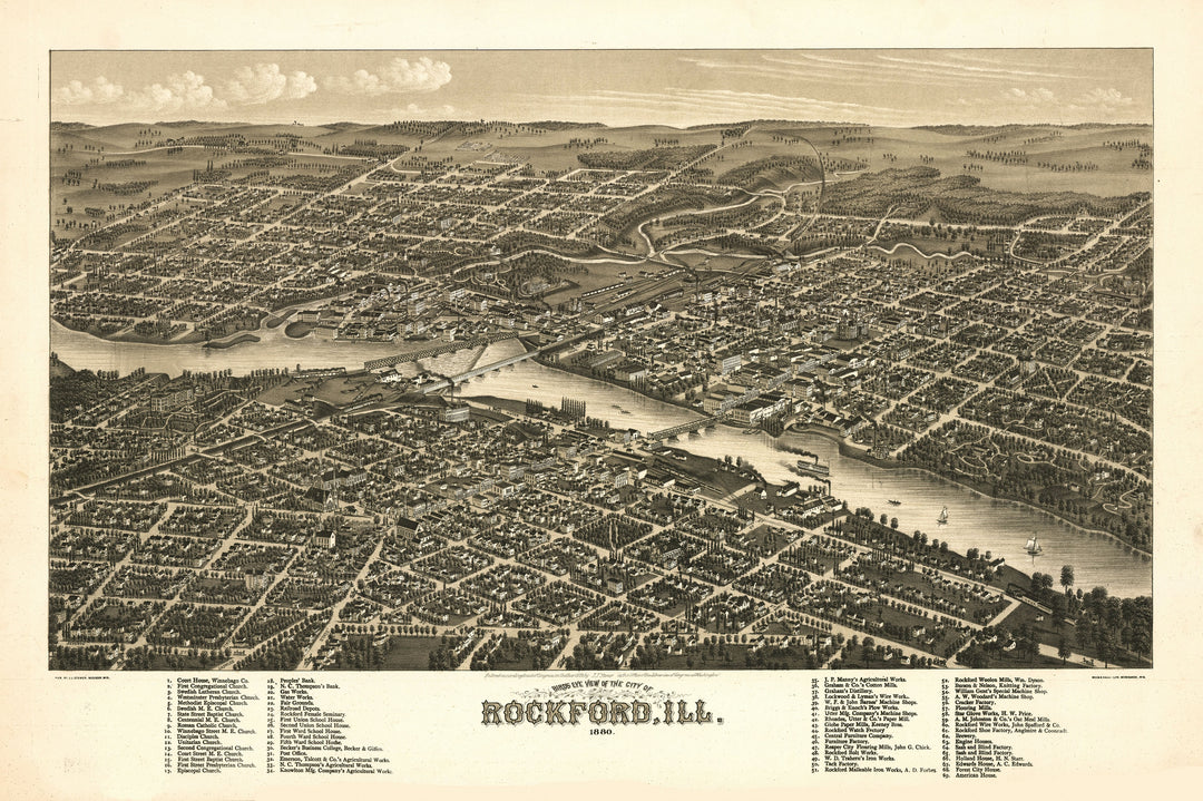 Rockford, Illinois 1880