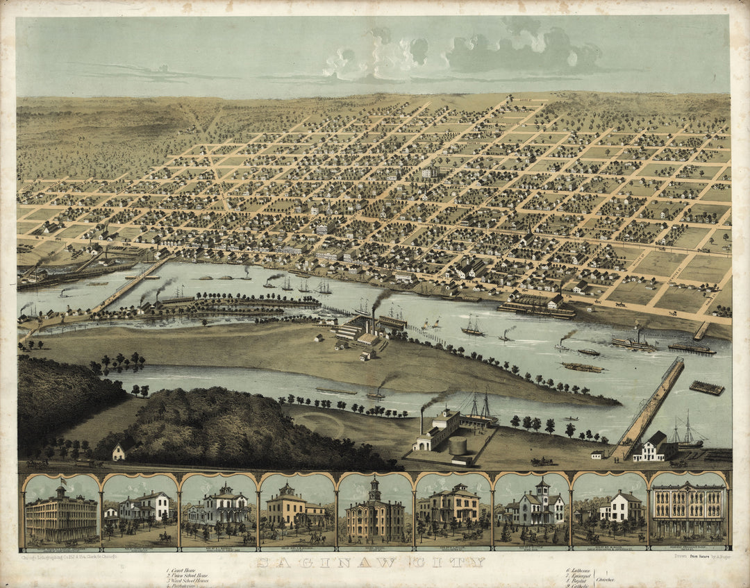 Saginaw, Michigan 1867