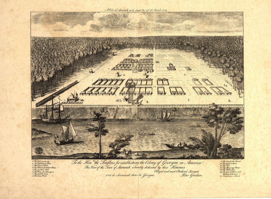 Savannah, Georgia 1734 (Published in 1876)