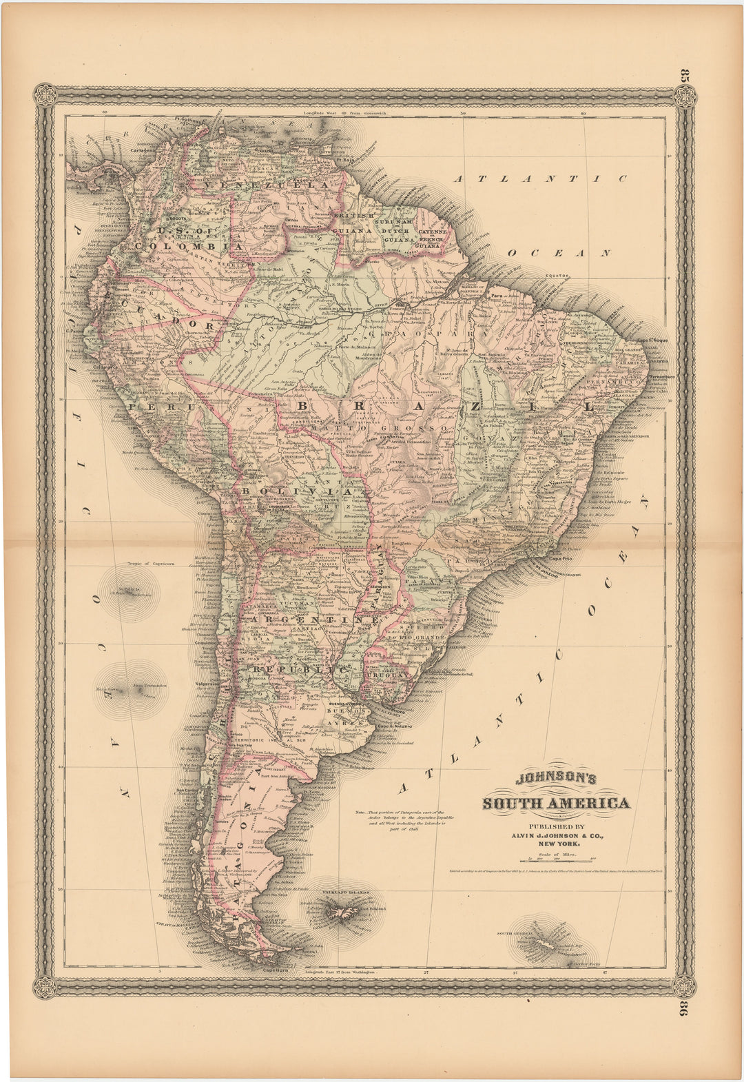 South America 1863