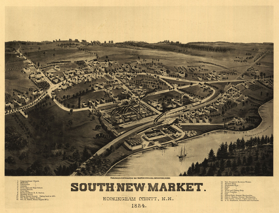 Newmarket, New Hampshire: South Newmarket 1884